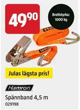 Jula Spännband 4,5 m erbjuda