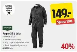 Jula Regnställ 2 delar erbjuda