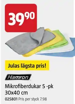 Jula Mikrofiberdukar 5 -pk 30x40 cm erbjuda