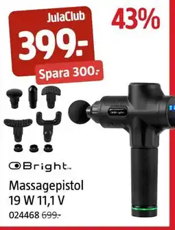 Jula Massagepistol 19 W 11,1 V, Medlemspris erbjuda