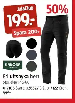 Jula Friluftsbyxa herr, Medlemspris erbjuda
