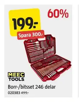 Jula Borr-/bitsset 246 delar erbjuda