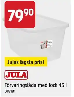 Jula Förvaringslåda med lock 45 l erbjuda