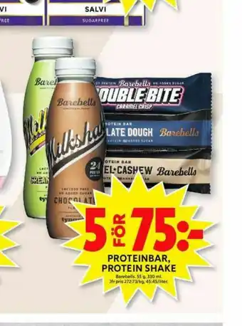 ICA Maxi Barebells Milk Shake erbjuda