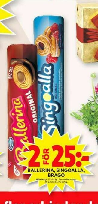 ICA Maxi Ballerina Kaffekex erbjuda