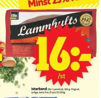 ICA Supermarket Lammhults Isterband Isterband erbjuda