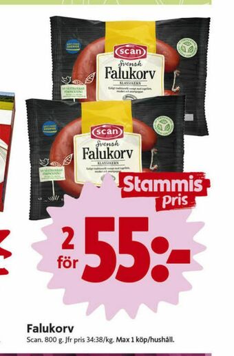 ICA Nära Scan Falukorv erbjuda