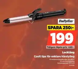 Power Babyliss Locktång Coolt tips för enklare hårstyling erbjuda