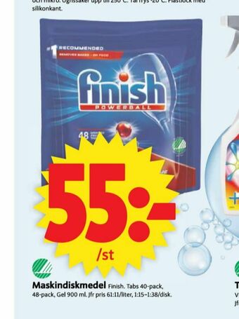 ICA Supermarket Finish Maskindiskmedel erbjuda