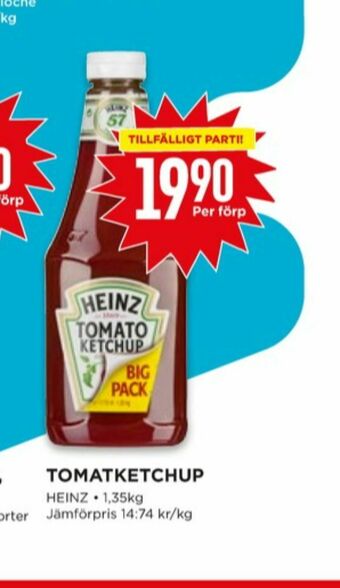 Willys Heinz Ketchup erbjuda