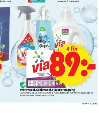ICA Supermarket Via Tvättmedel flytande erbjuda