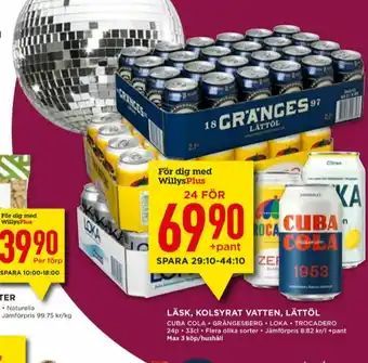 Willys Grängesberg Öl erbjuda