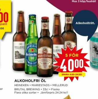 Willys 0.0 Öl erbjuda