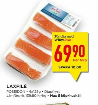 Willys Hemma Poseidon Laxfilé erbjuda