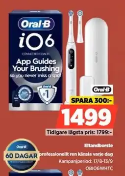 Power Oral-B Eltandborste Upplev en professionellt ren känsla varje dag erbjuda