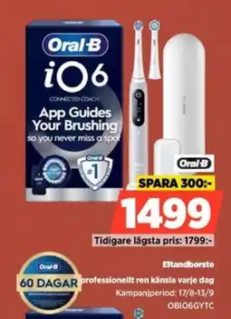 Power Oral-B Eltandborste Upplev en professionellt ren känsla varje dag erbjuda