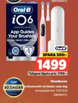 Power Oral-B Eltandborste Upplev en professionellt ren känsla varje dag erbjuda