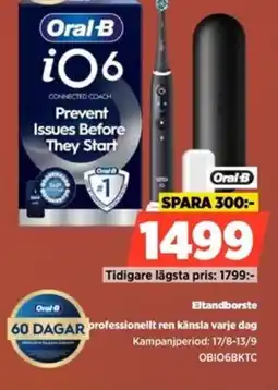 Power Oral-B Eltandborste Upplev en professionellt ren känsla varje dag erbjuda