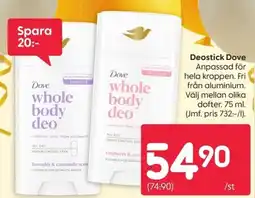 Rusta Deostick Dove erbjuda