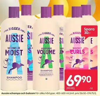 Rusta Aussie schampo och balsam erbjuda