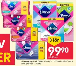 Rusta Libresse Big Pack erbjuda