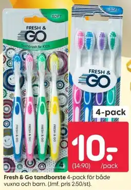Rusta Fresh & Go tandborste erbjuda