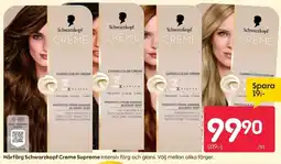 Rusta Hårfärg Schwarzkopf Creme Supreme erbjuda