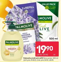 Rusta Palmolive tvål och refill erbjuda