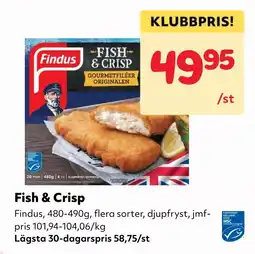 MatArket Findus Fish & Crisp erbjuda