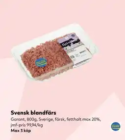 MatArket Garant blandfärs erbjuda