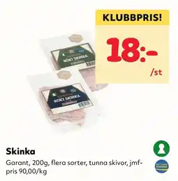 MatArket Garant skinka erbjuda