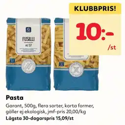 MatArket Garant pasta erbjuda