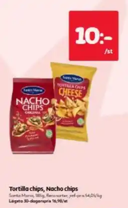 Hemköp Santa Maria tortilla chips nacho chips erbjuda
