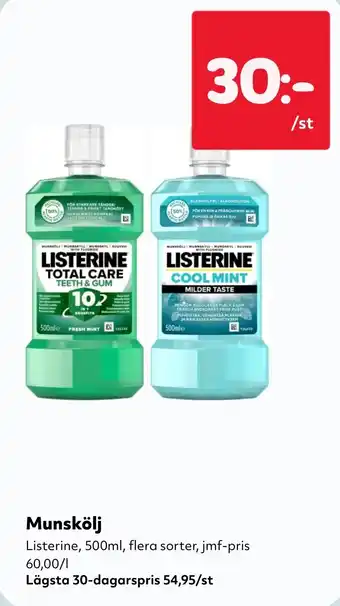 Listerine munskölj