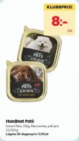 Hemköp Smart Pets Hundmat Paté erbjuda