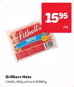 MatArket Lithells grillkorv hots erbjuda