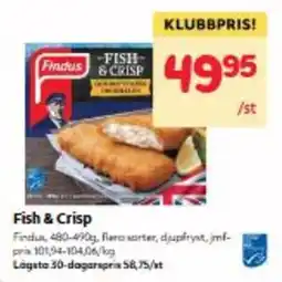 Hemköp Findus Fish & Crisp erbjuda