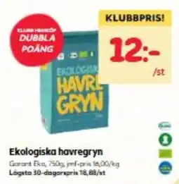 Hemköp Garant havregryn erbjuda
