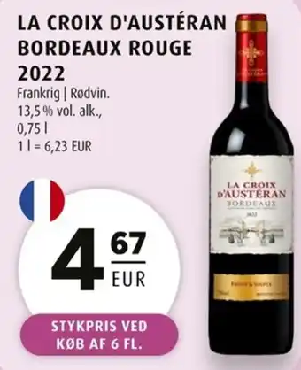 La croix d'austéran bordeaux rouge