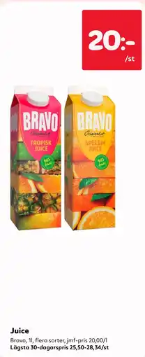 MatArket Bravo juice erbjuda