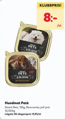 MatArket Smart Pets Hundmat Paté erbjuda
