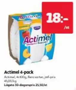 Hemköp Actimel 4-pack erbjuda