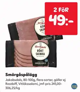 MatArket Jakobsdals smörgåspålägg erbjuda