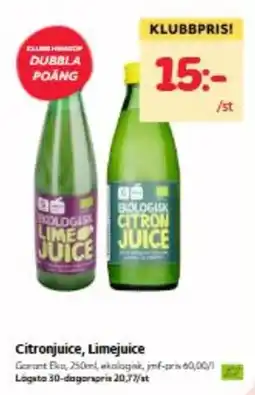 Hemköp Garant limejuice erbjuda