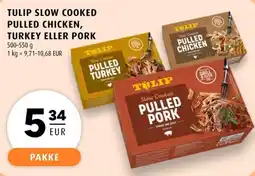 Scandinavian Park Tulip slow cooked pulled chicken, turkey eller pork erbjuda