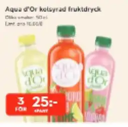 Bo Ohlsson Aqua d'Or kolsyrad fruktdryck erbjuda