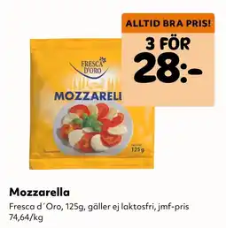 MatArket Mozzarella Fresca d'Oro erbjuda