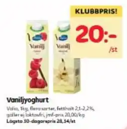 Hemköp Valio Vaniljyoghurt erbjuda