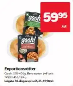 Hemköp Gooh enportionsrätter erbjuda