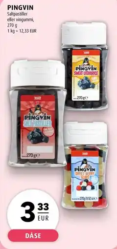 Scandinavian Park Pingvin salt pastiller eller vingummi erbjuda